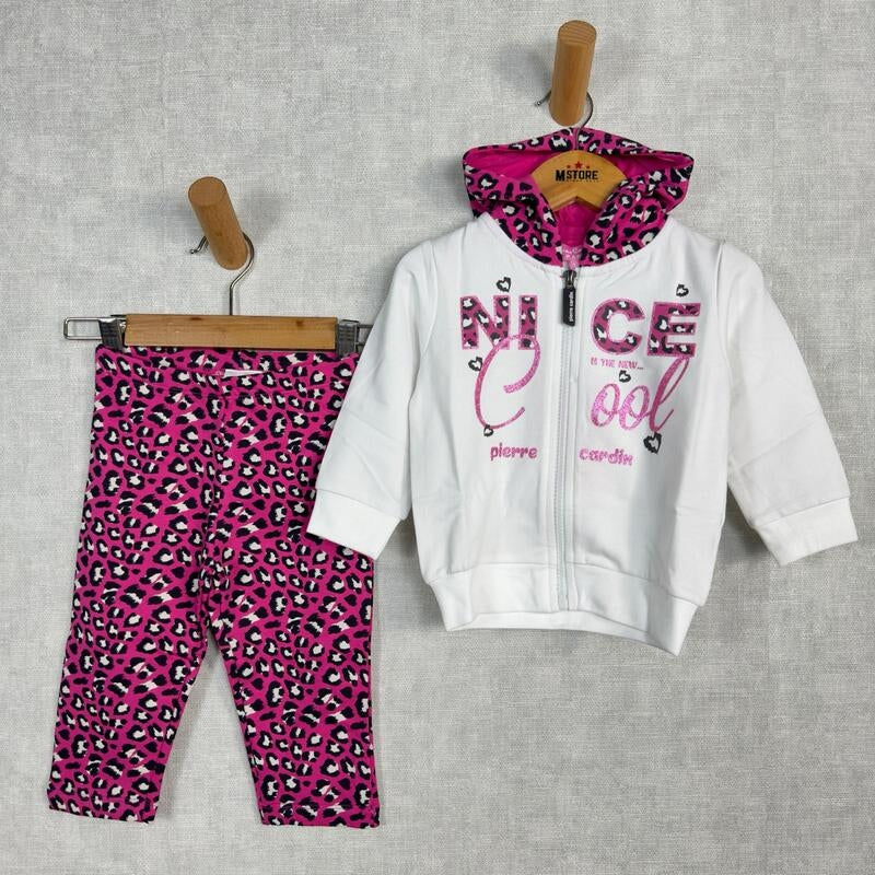 Pierre Cardin Baumwoll-Trainingsanzug für Baby-Mädchen